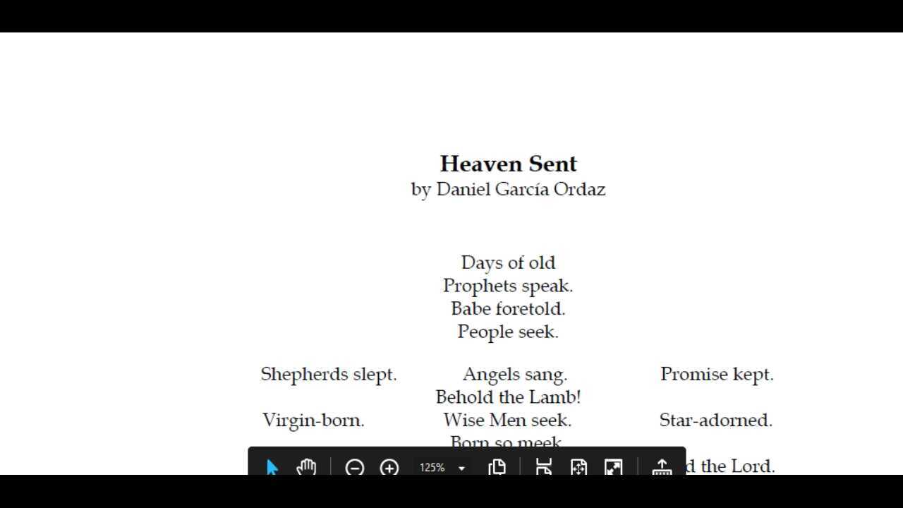 Heaven Sent by Daniel García Ordaz