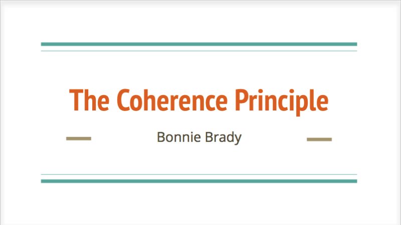 coherence theory theory