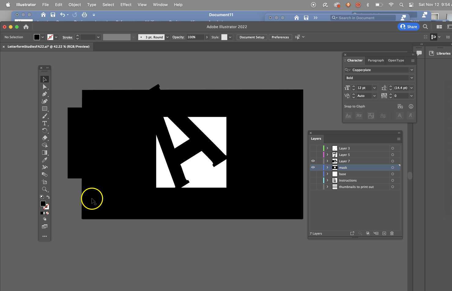 Letterfrom TRIM marks