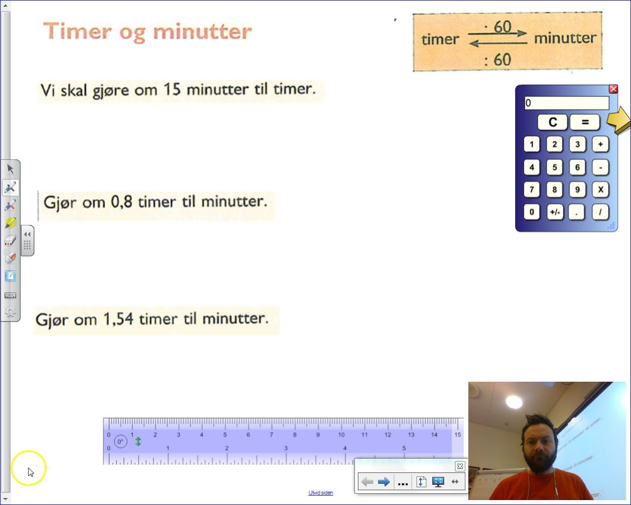 Timer og minutter