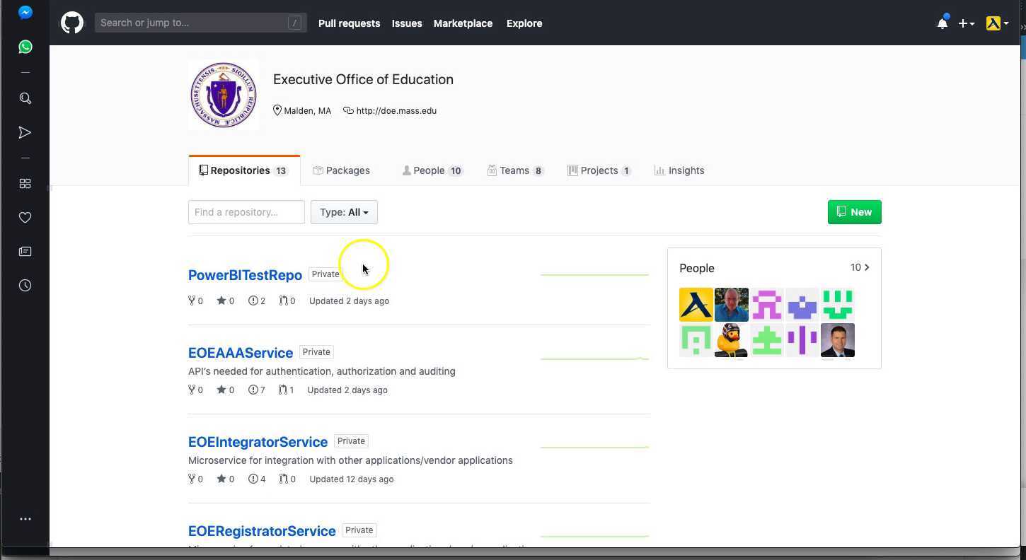EoE GitHub Overview