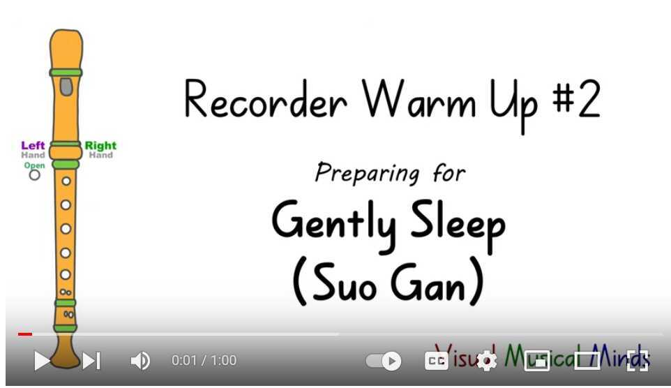 Recorder Warm Up No. 2