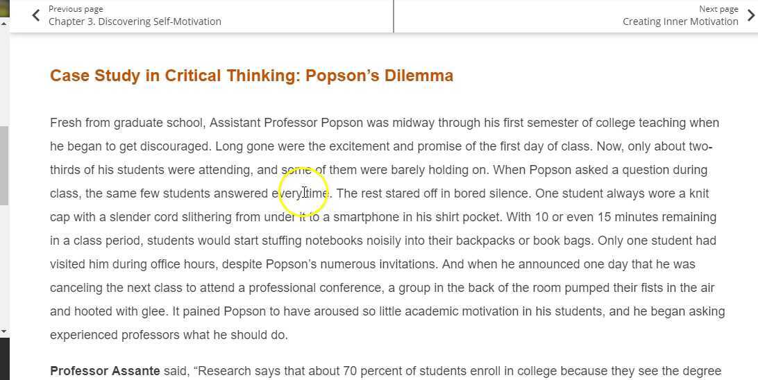 case study in critical thinking popsons dilemma