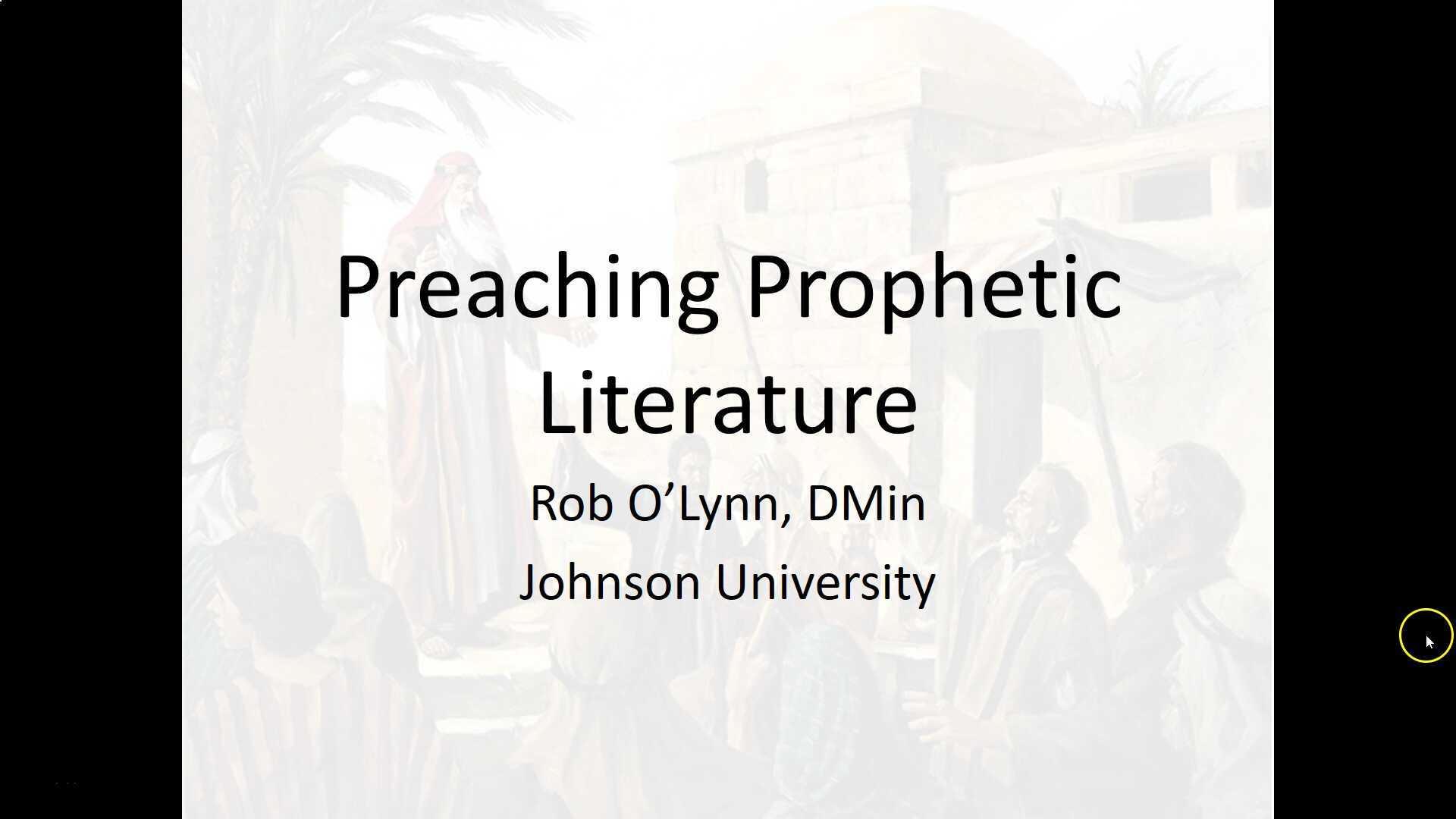 Preaching Prophetic Literature
