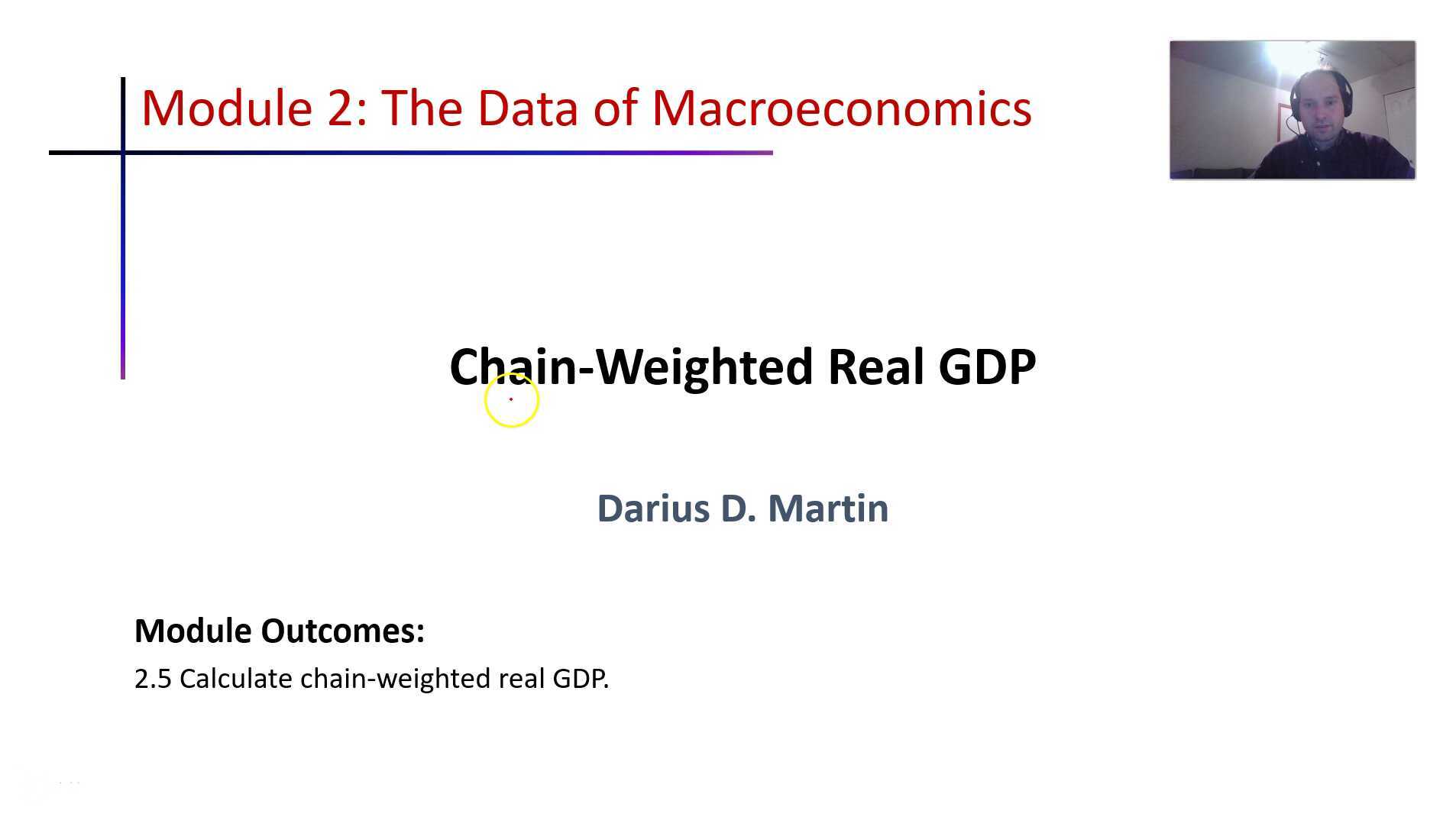 Chain-Weighted real GDP