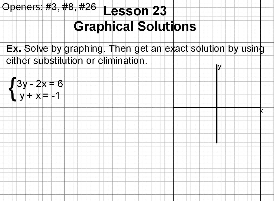 Advanced Algebra (Lesson 23)