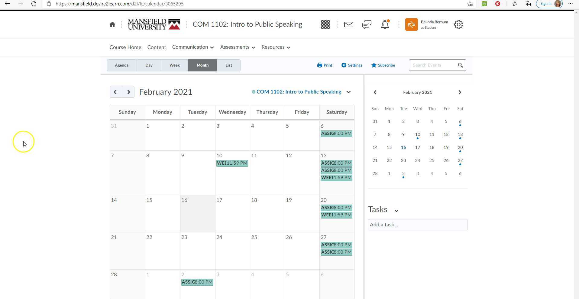 Importing D2L Calendar into Outlook Calendar