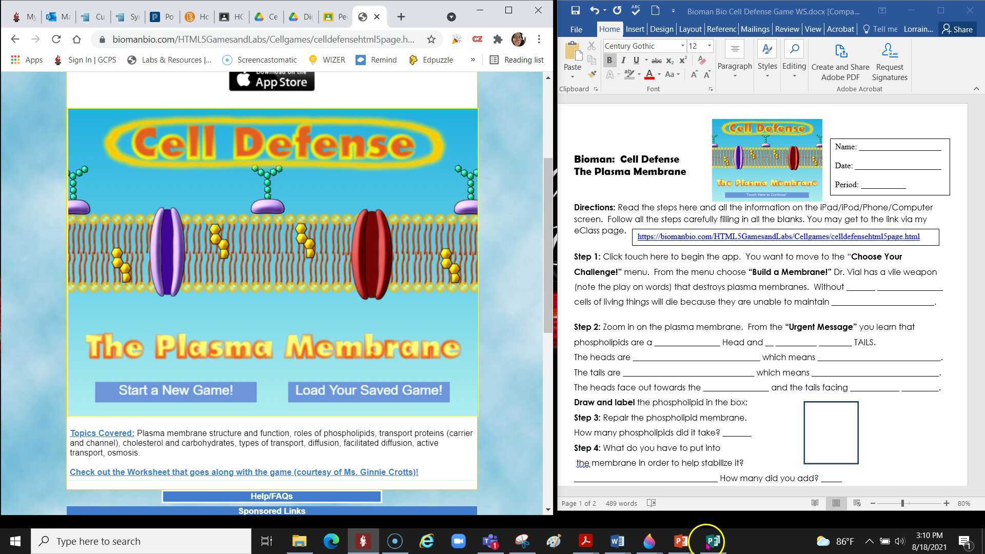 Bioman Cell Defense Walkthrough 2021