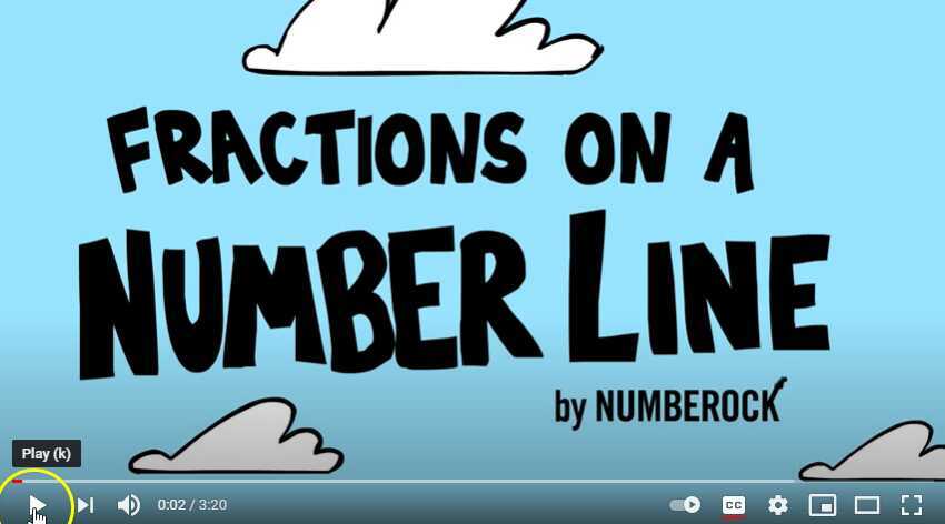 Fractions on a number line song (NUMBErock)