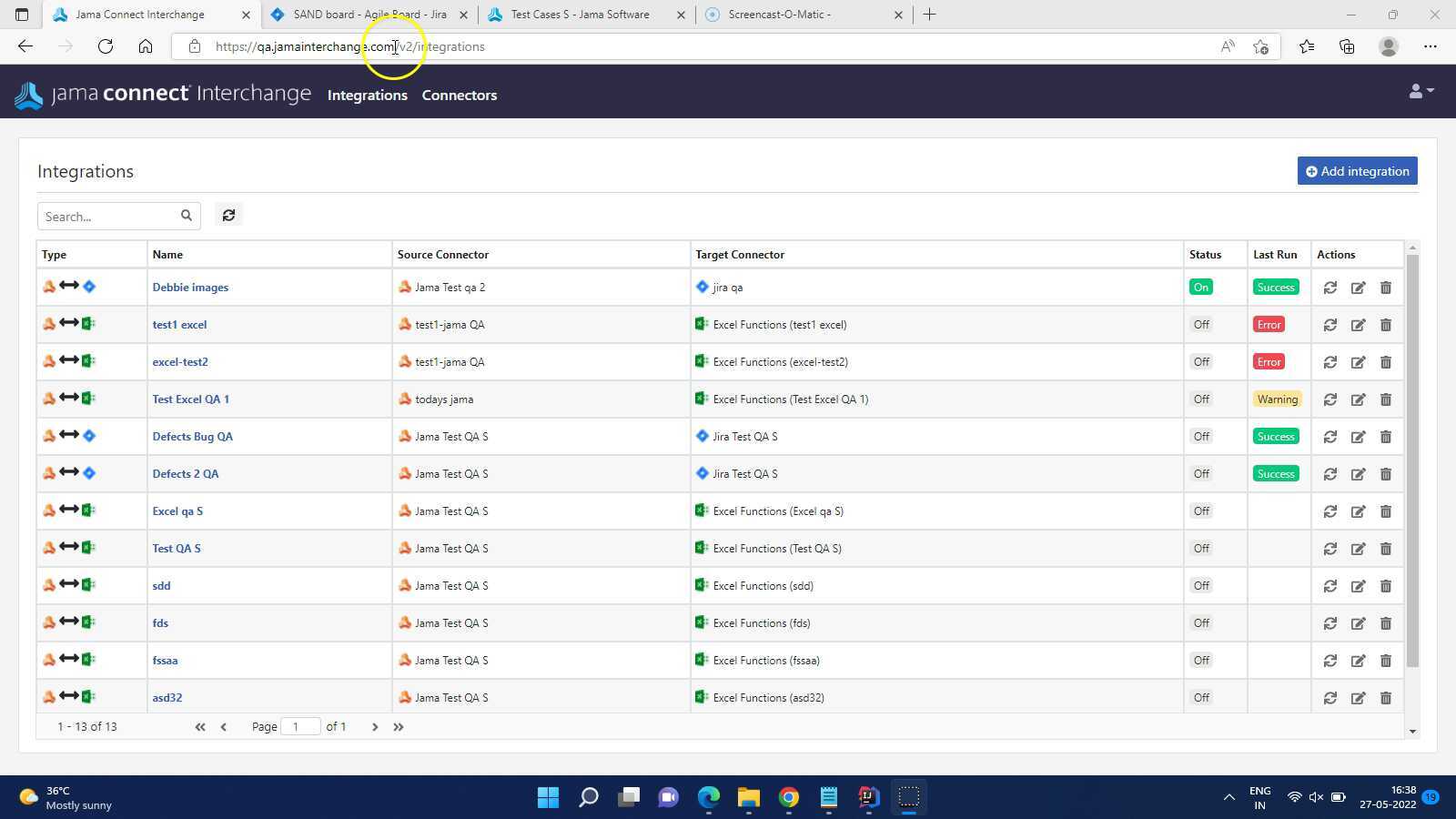 Associated mapping group is created without selecting 'Test case Type