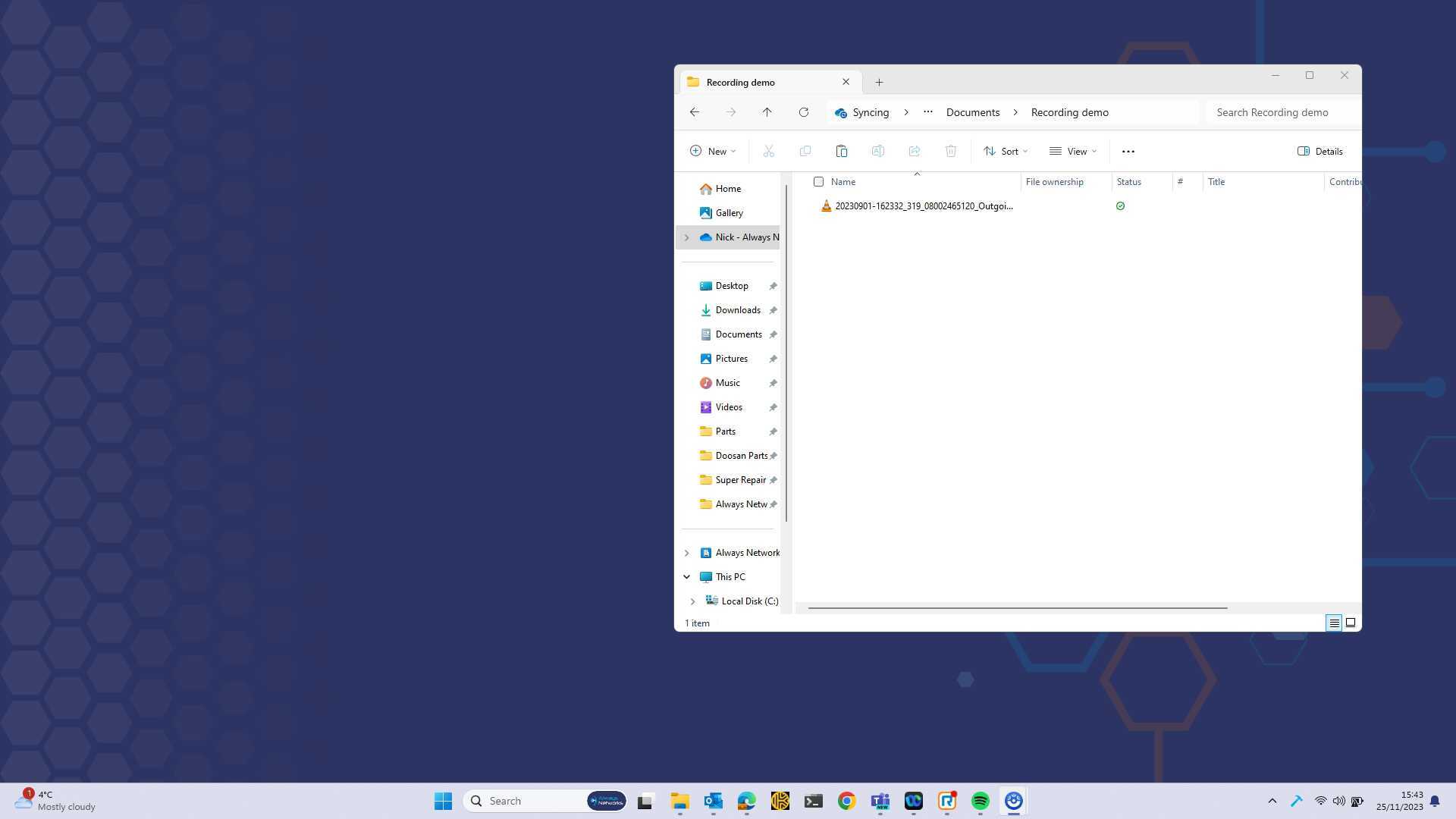 Splitting an audio file using VLC media player
