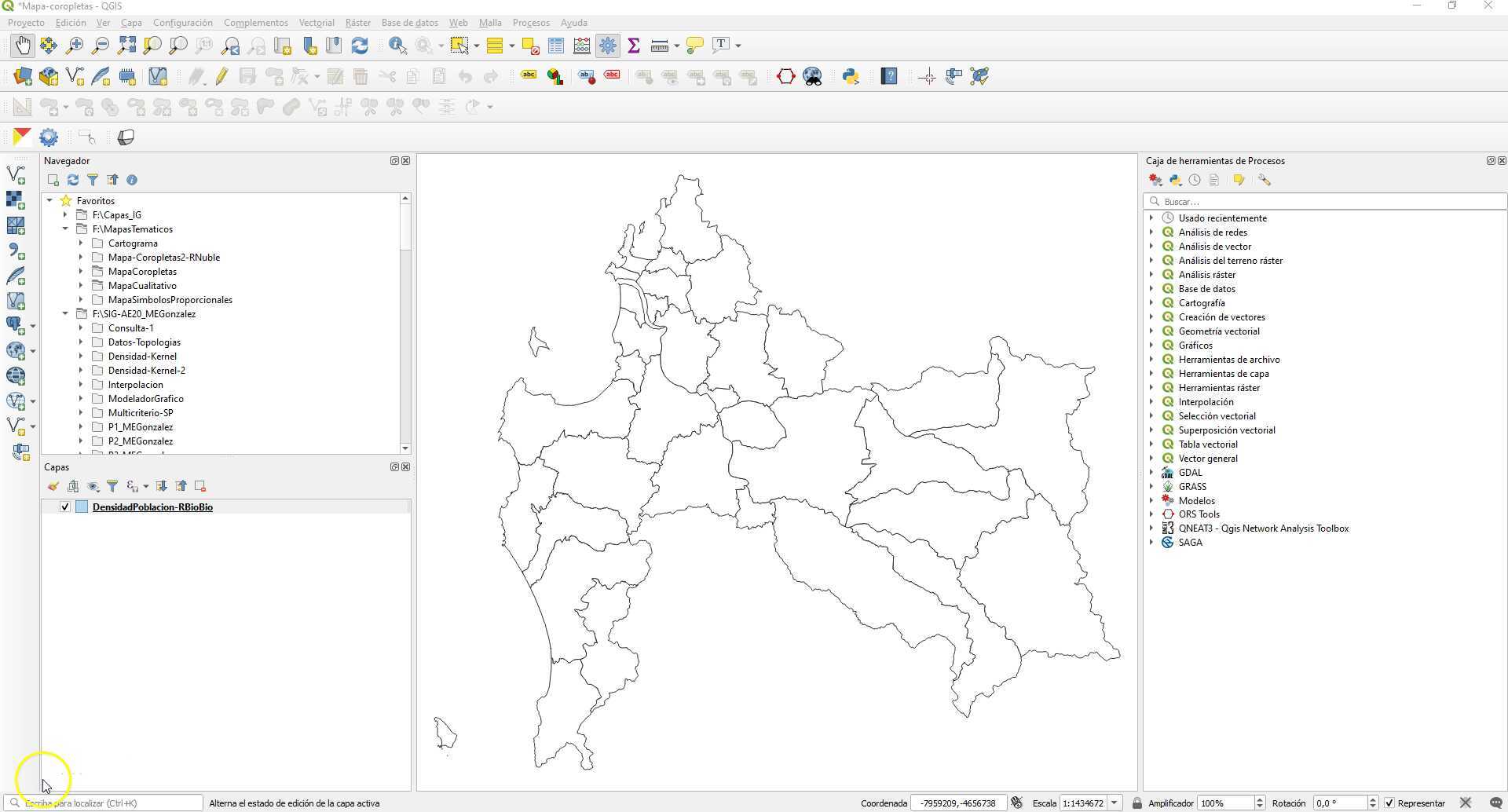Mapa de coropletas con qgis
