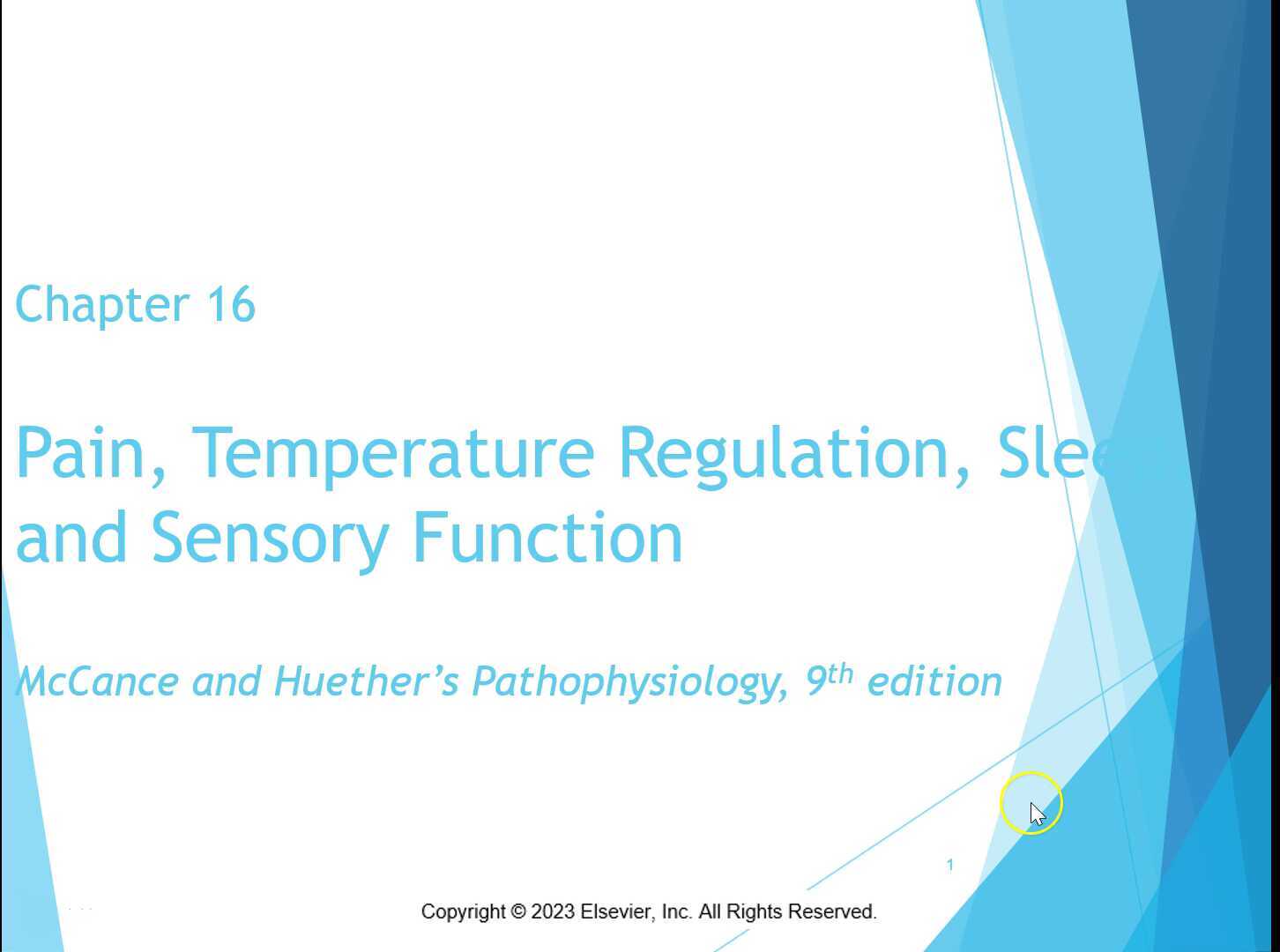 Recorded Lecture of Chapter 16