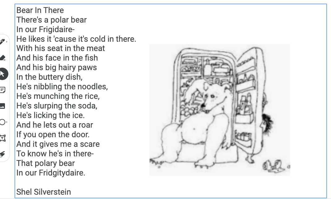 Poem Bear in There by Shel Silverstein