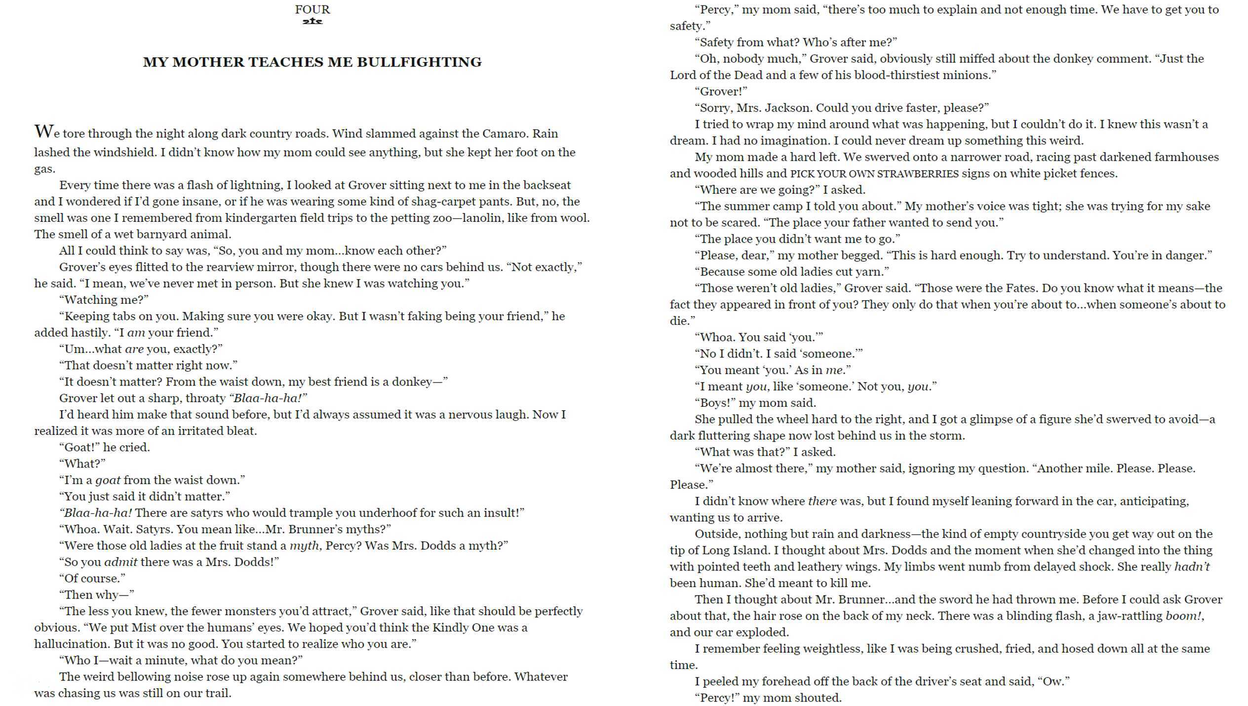 The Lightning Thief Chapter 4