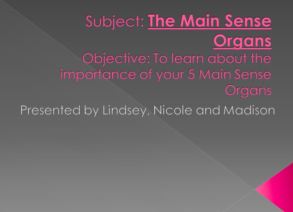 The 5 Main Sense Organs