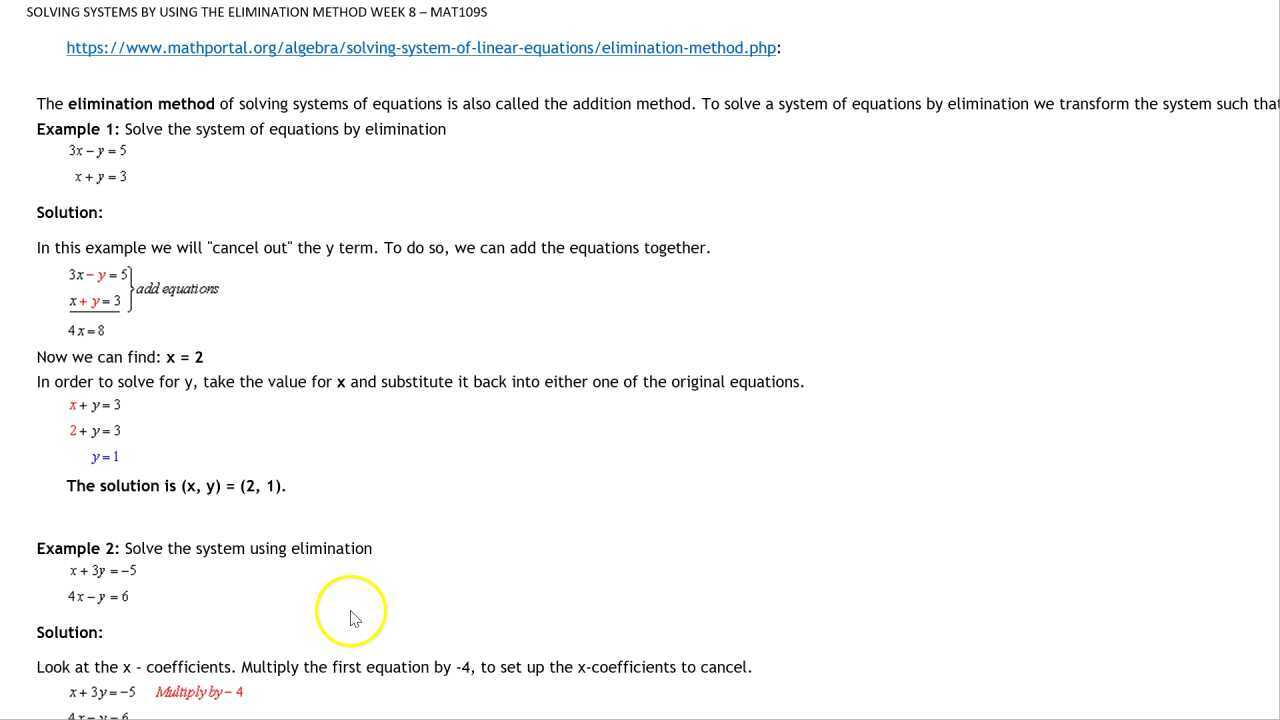 solving-systems-by-using-the-elimination-method