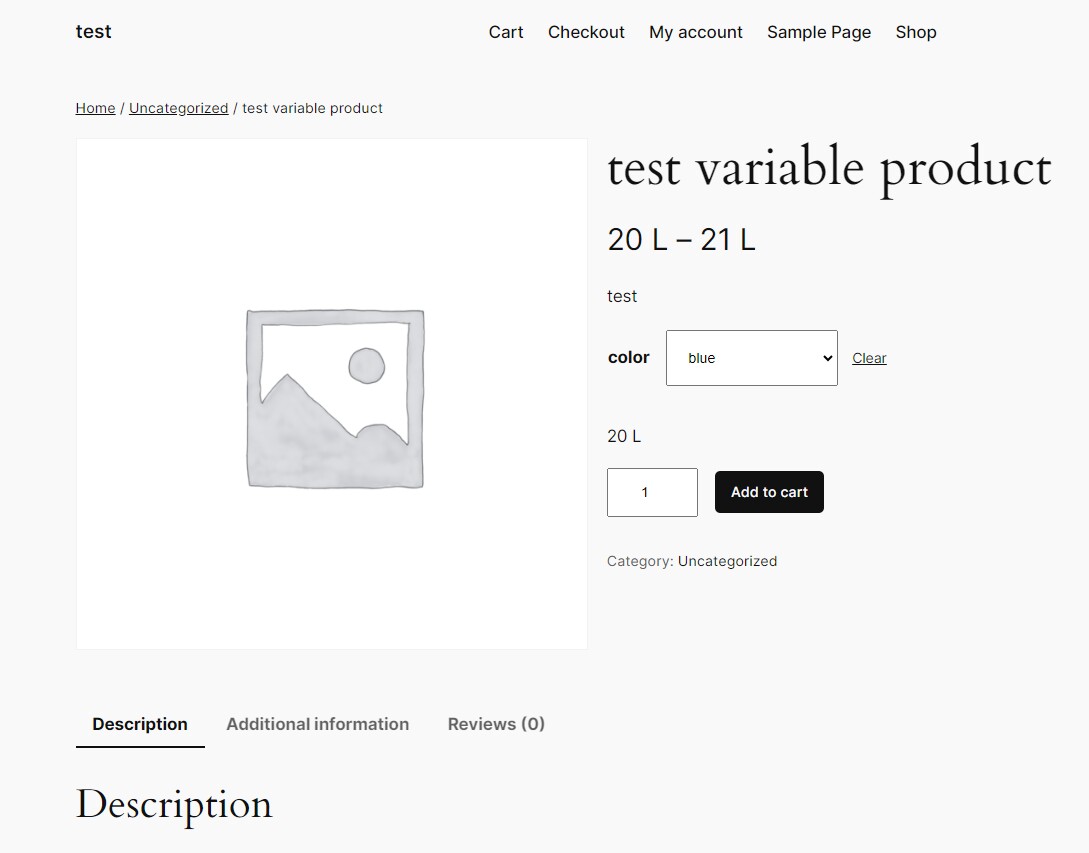 Snip test variable product test Google Chrom