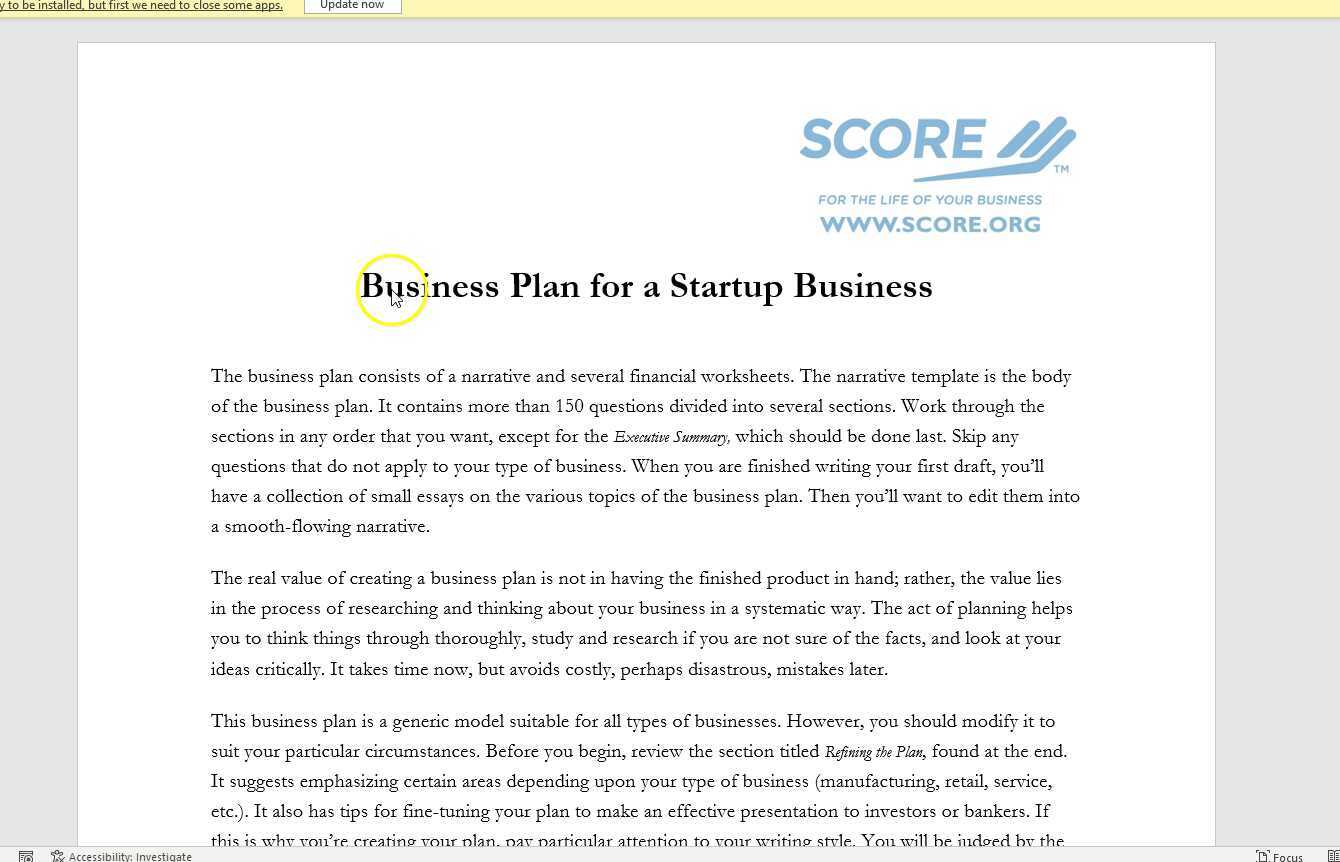 introduction to business plan pdf