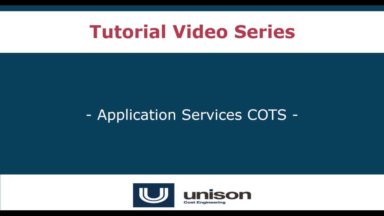 Application Services COTS Demo