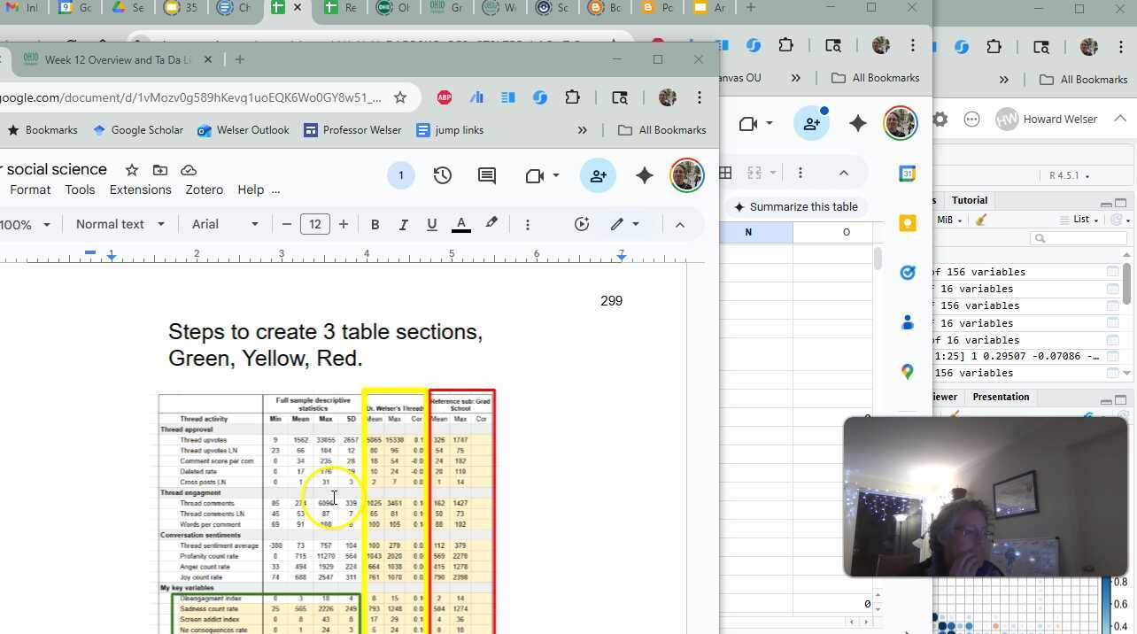 Copy, cut, paste special- values, etc. Move stats from R to Sheets