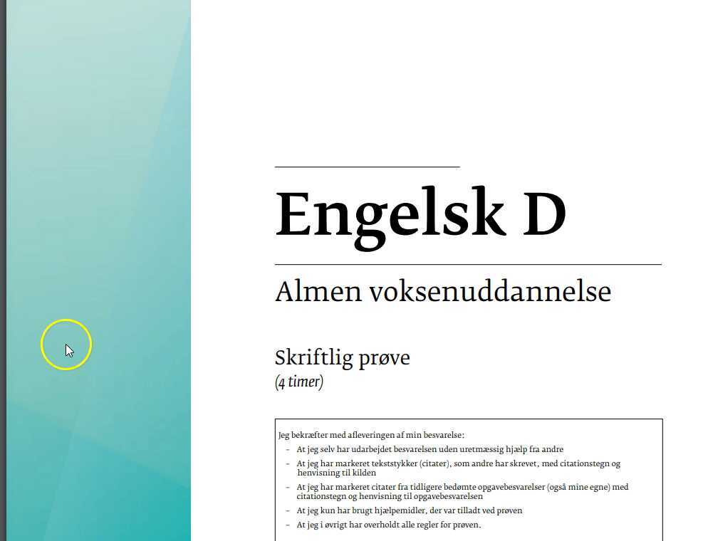 Hvordan man besvarer spørgsmålene i Engelsk stil