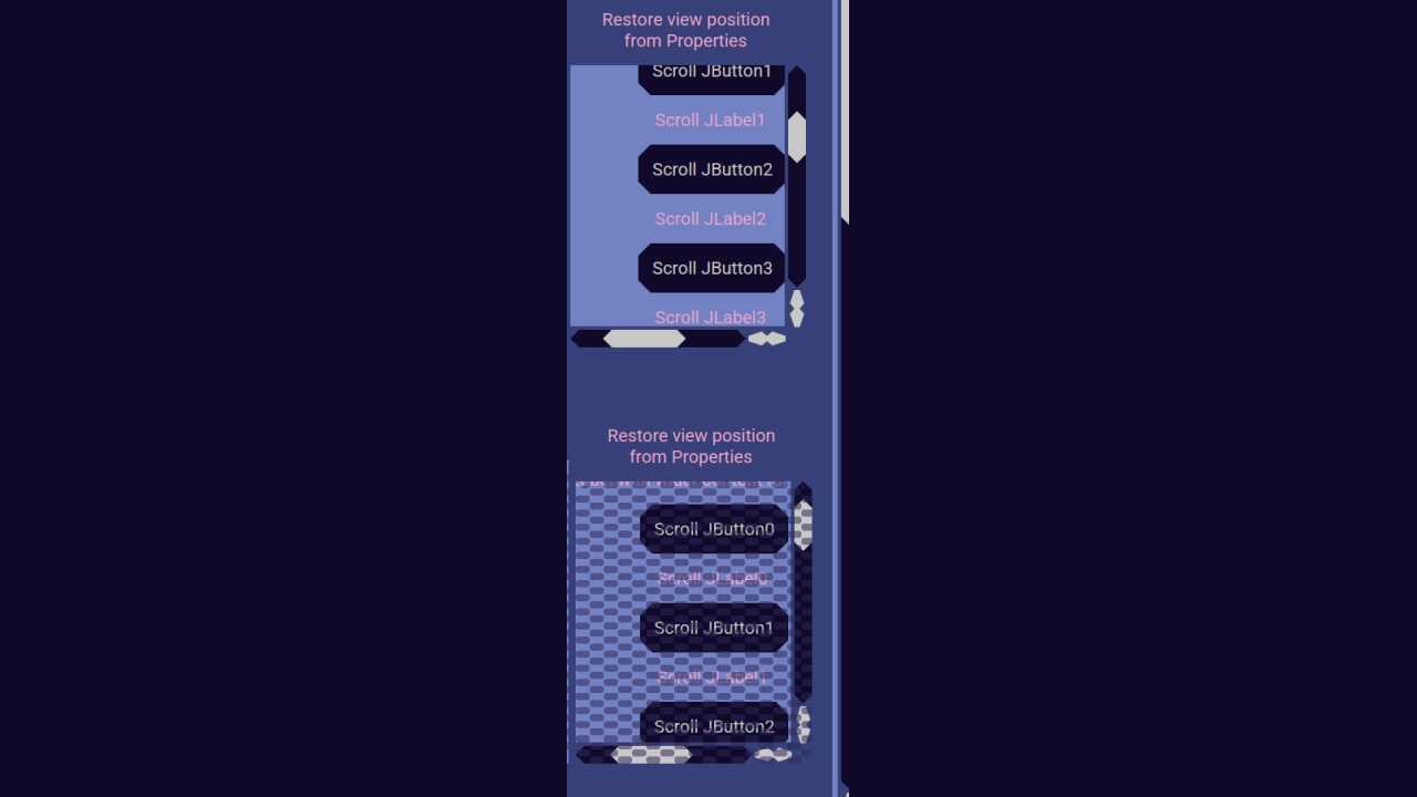 UI:  Scroll Pane
