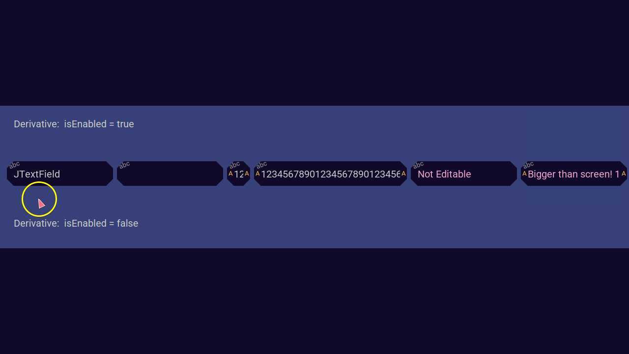 UI:  Text Field