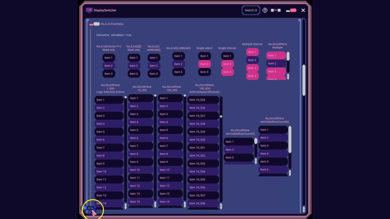 UI:  Lists