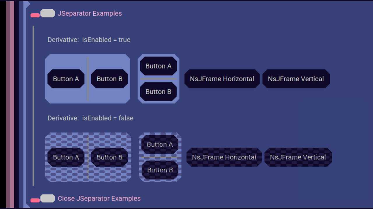 UI:  Separators