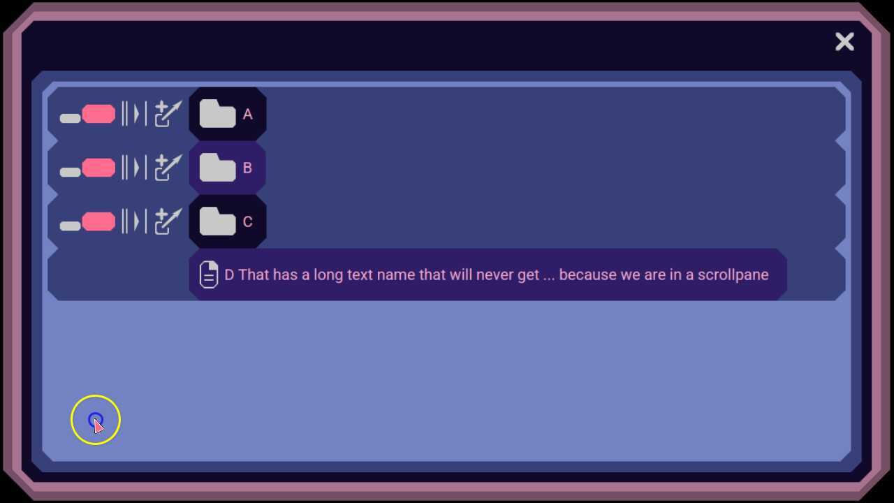 UI:  Hierarchy Panes