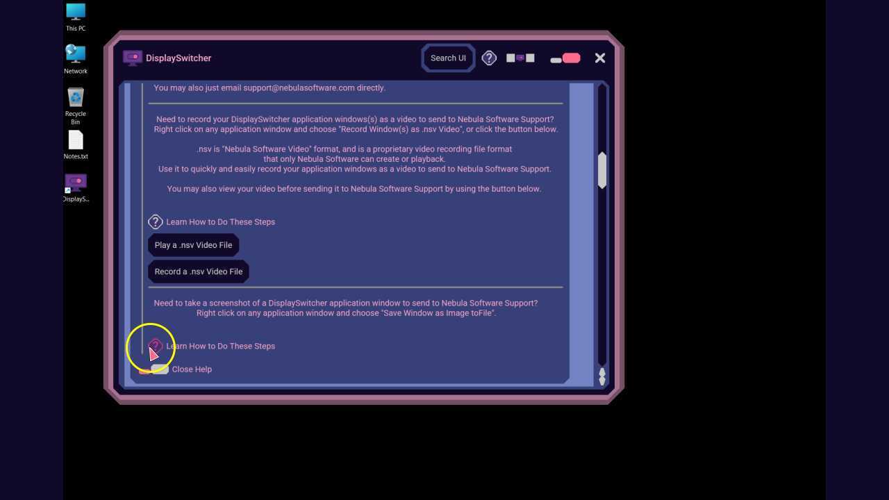 Take a Window Screenshot