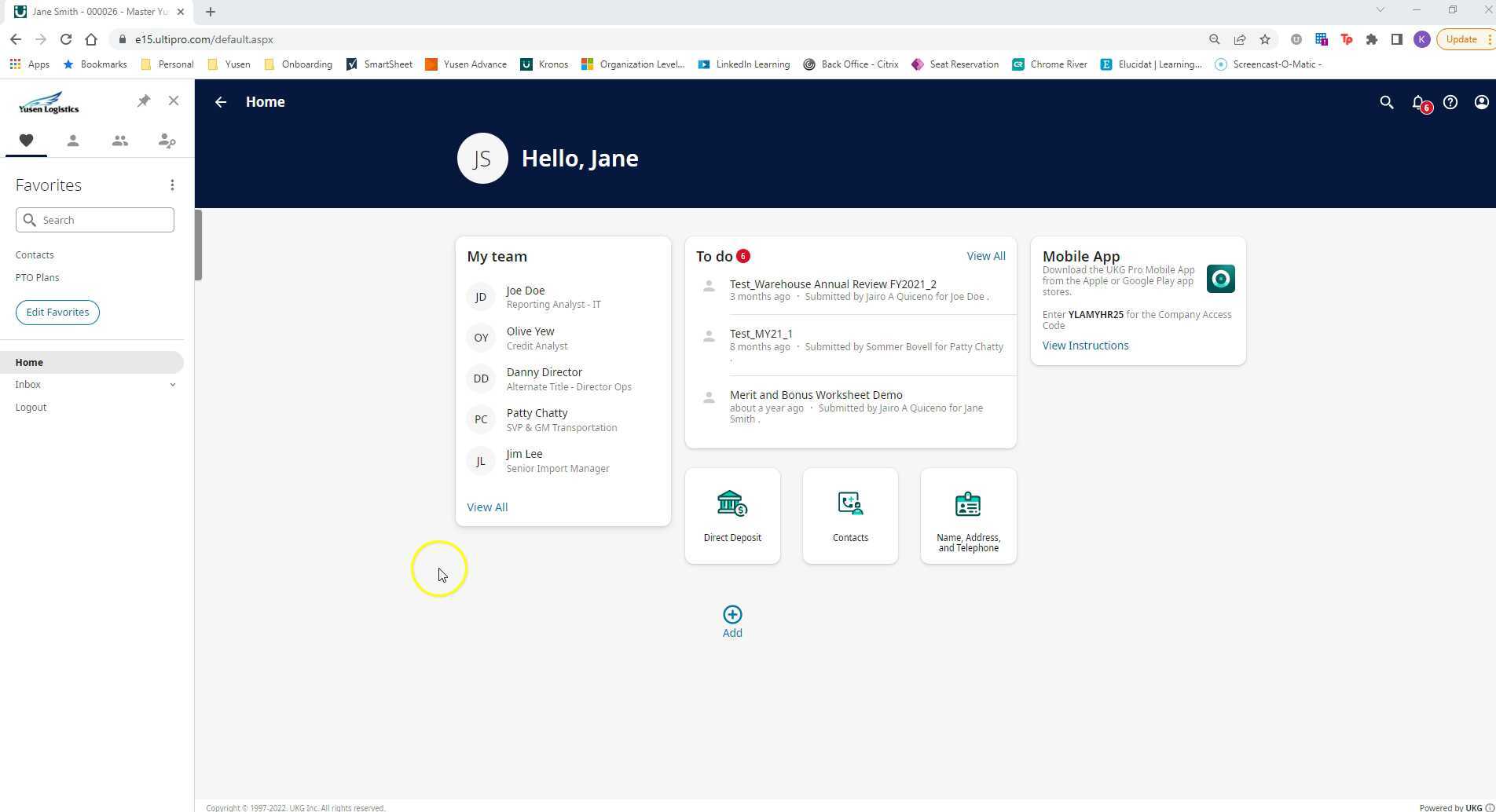How to Submit Goals in UltiPro