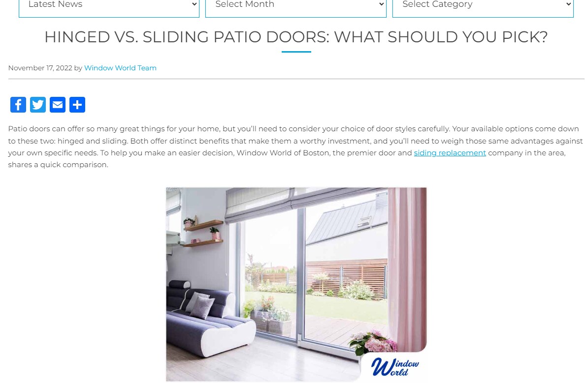 Snip Hinged vs. Sliding Patio Doors What Should You Pick Window