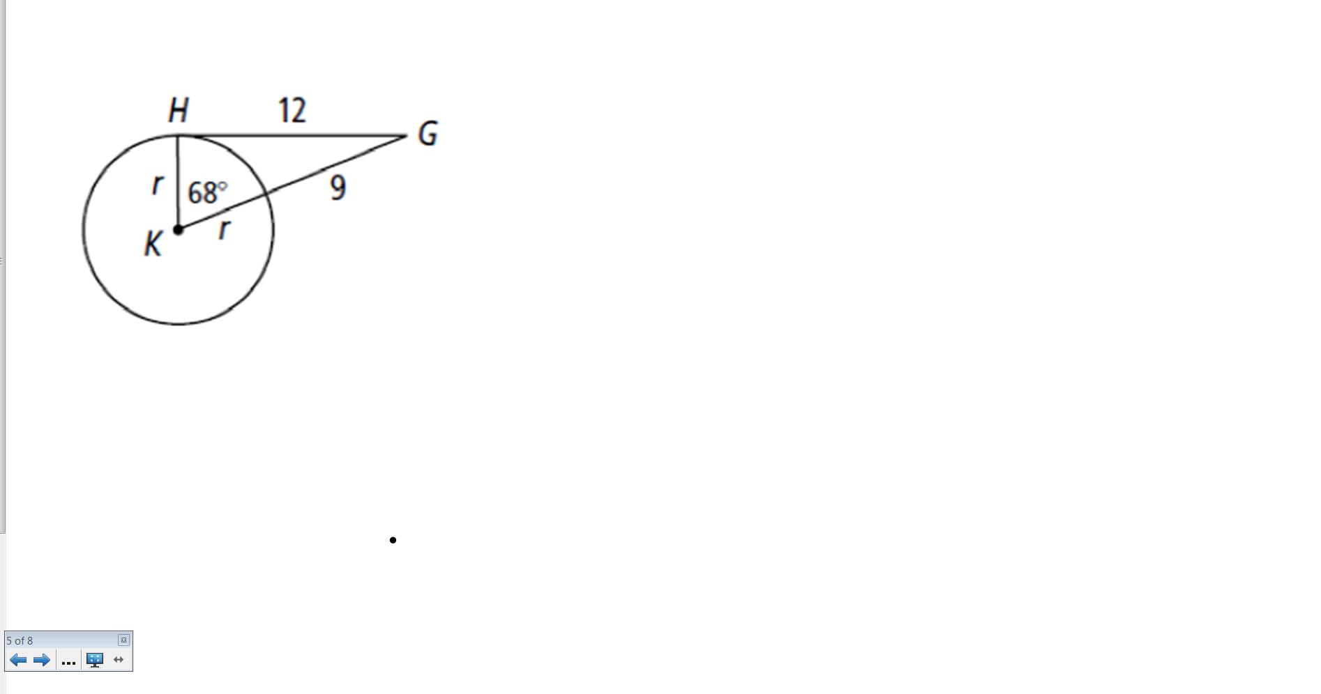 Finding the Distance of the Radius