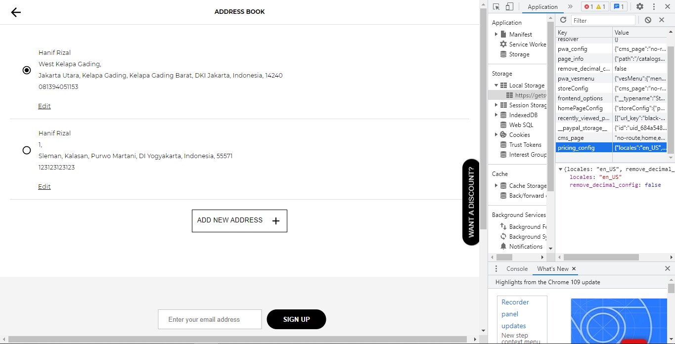 Snip Address book Google Chrome (2)