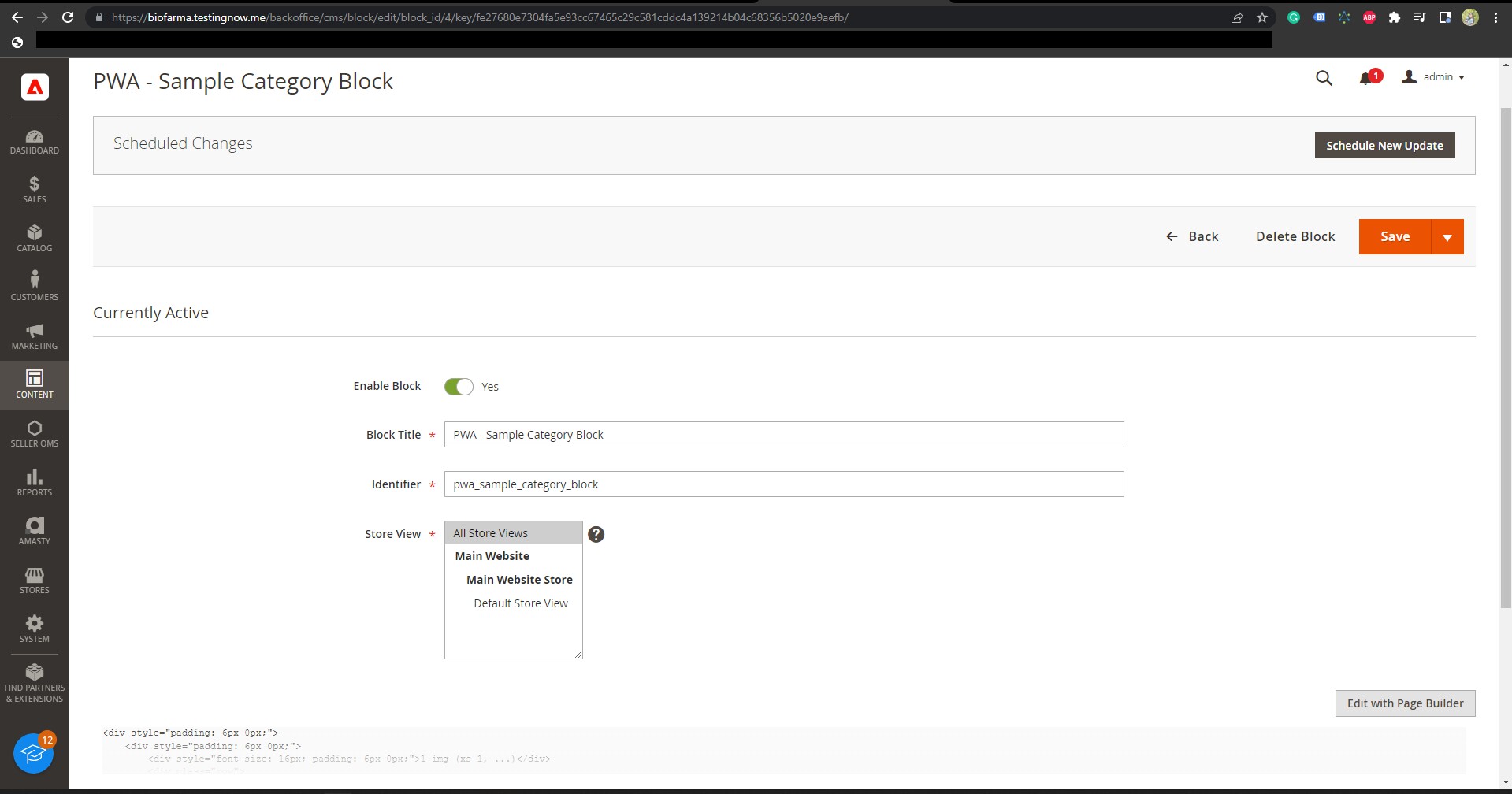 Snip - PWA - Sample Category Block Blocks Elements Content Magento ...