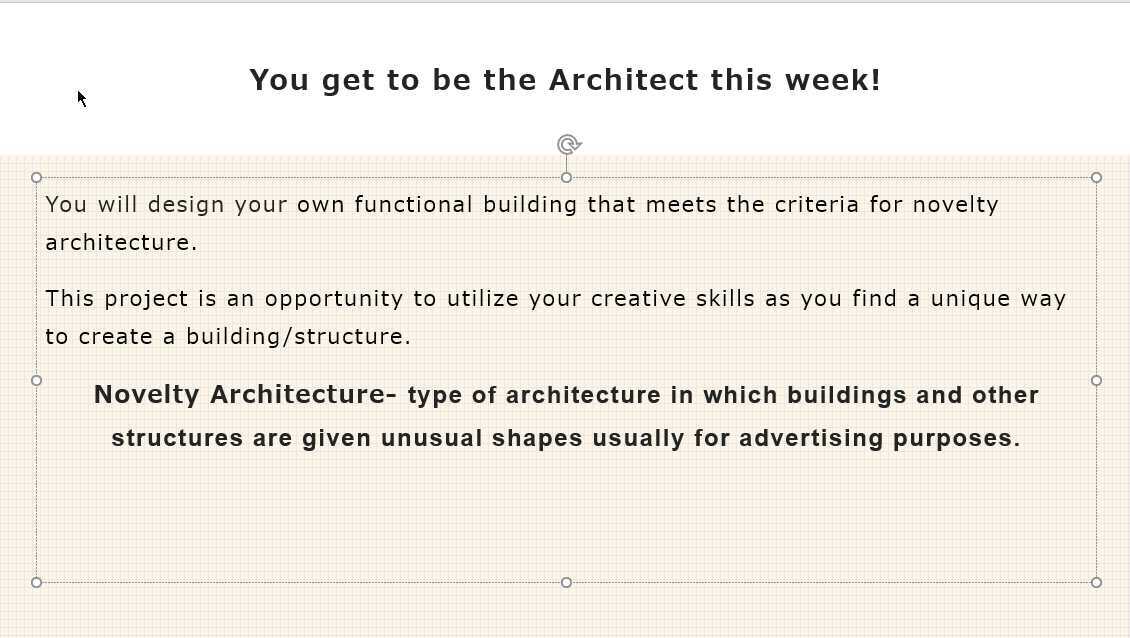 Novelty Architecture Project