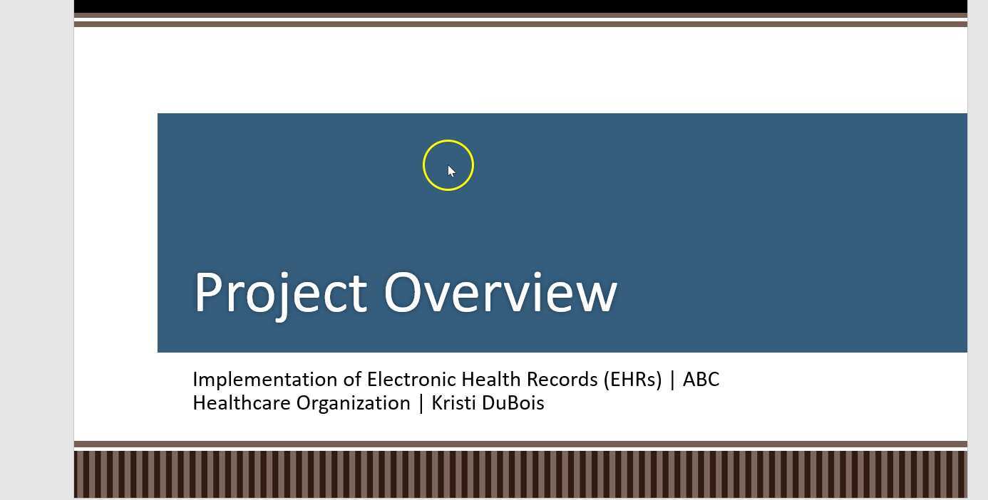ehr-project-overview
