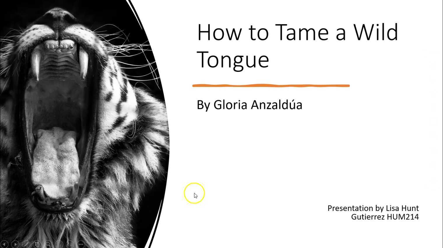 what type of essay is how to tame a wild tongue