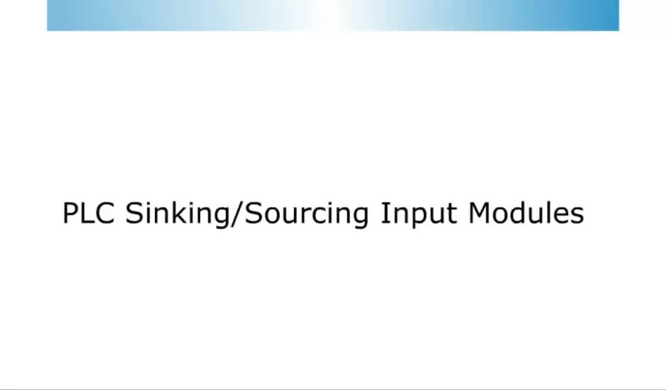 AIT 2701 Lesson Four - PLC Sinking and Sourcing Input Modules