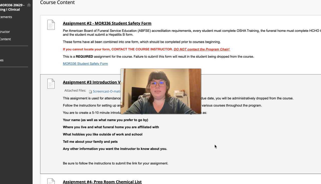 Introduction Video for Embalming 1