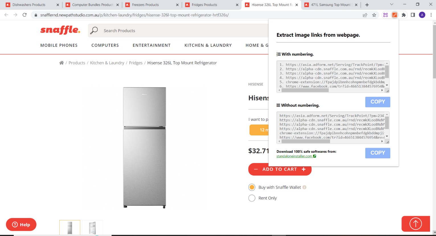 Snip Hisense 326L Top Mount Refrigerator Hisense Fridges Google