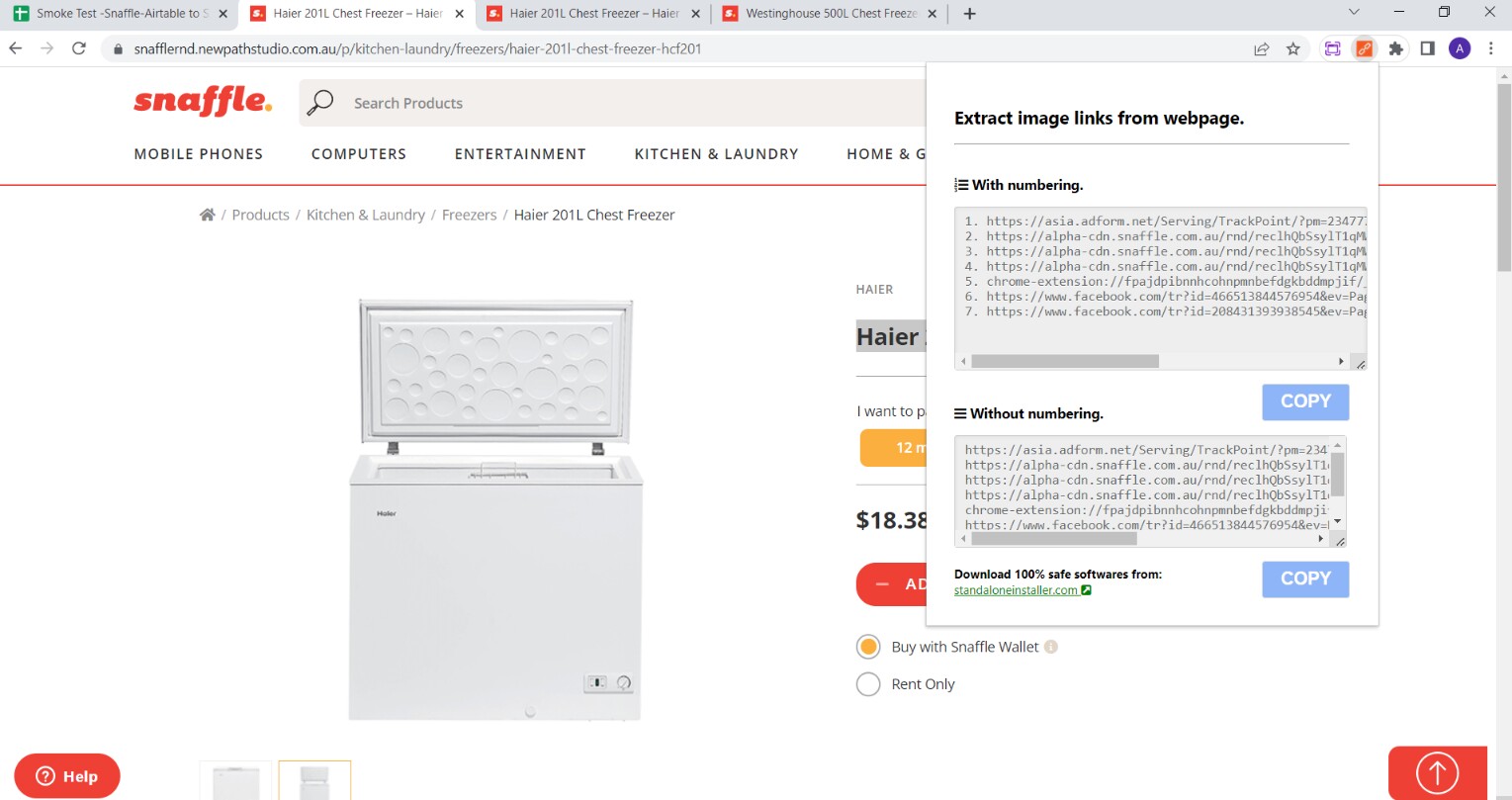 Snip Haier 201L Chest Freezer Haier Freezers Google Chro