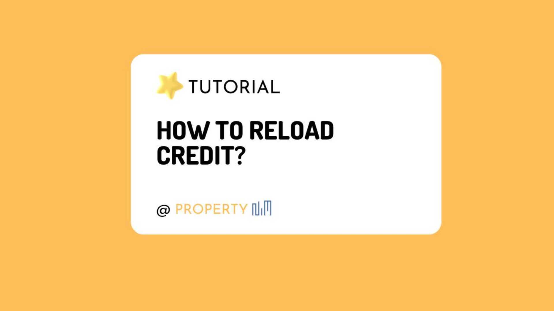 How to Reload Credit