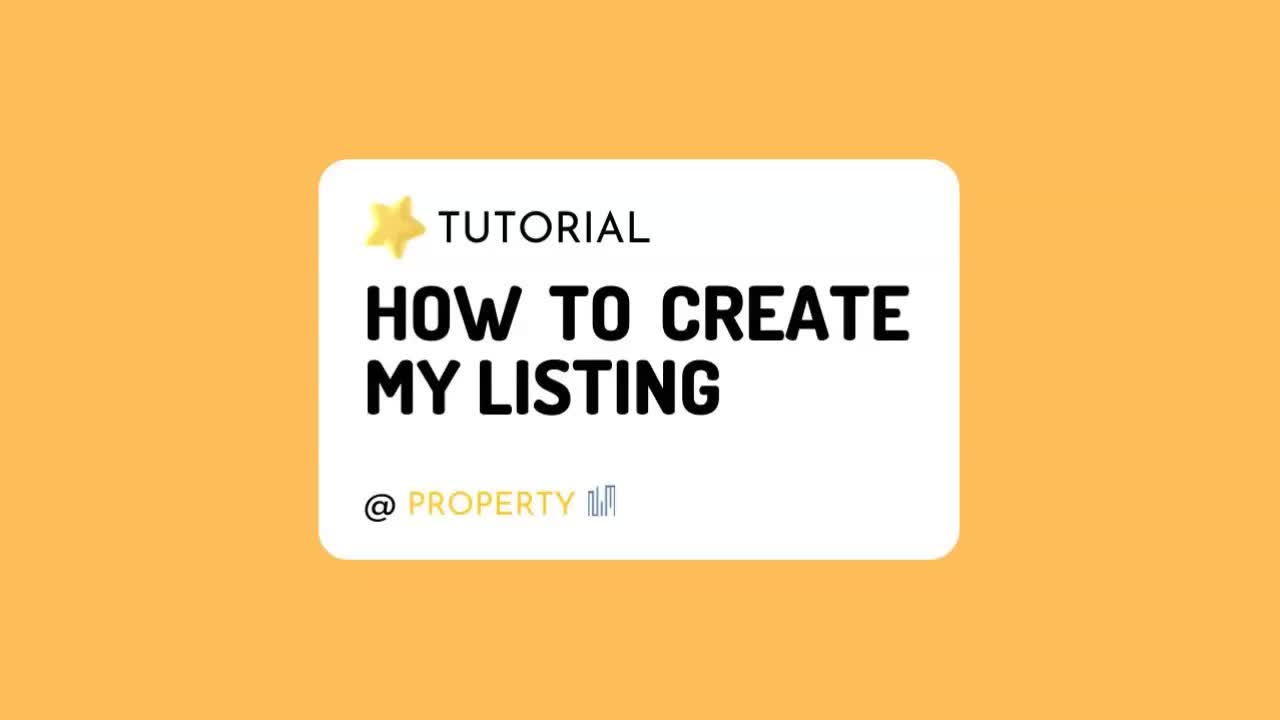 How to create my listing