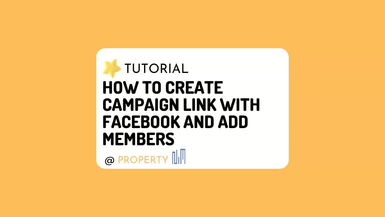 How to create campaign link with Facebook and add members