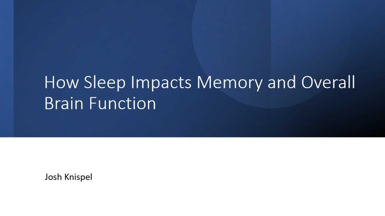 sleep and memory#2