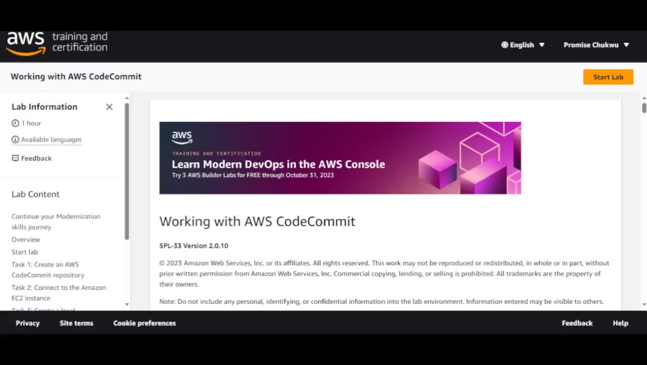 WORKING WITH AWS CODE COMMIT